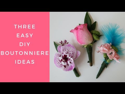 How To Make a Boutonniere - 3 Easy Designs