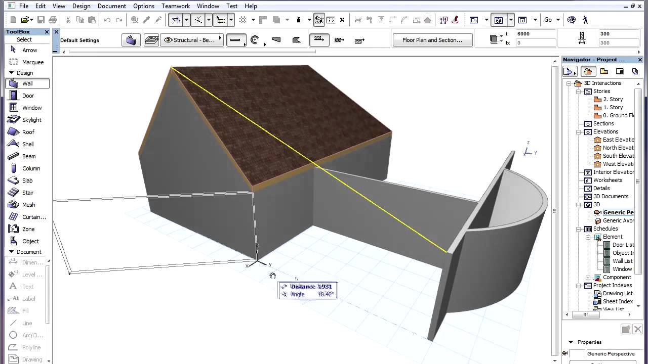 3D interactions in ARCHICAD Create guideline segments in 3D YouTube
