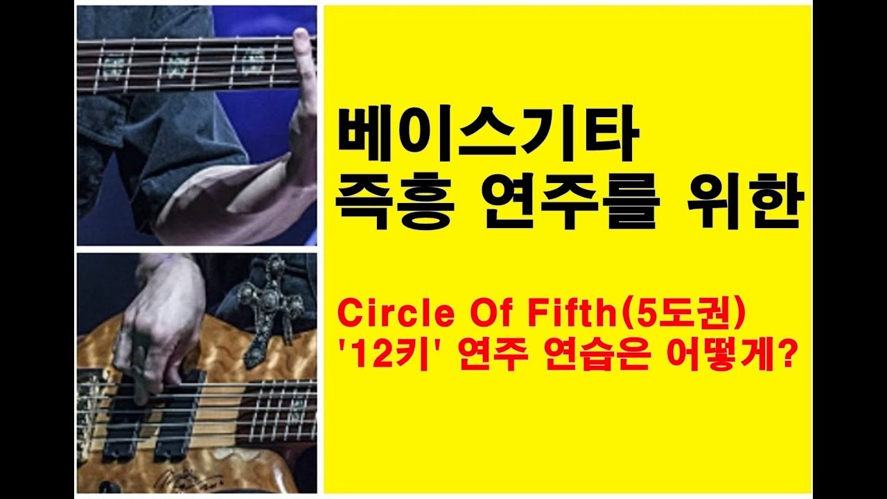 베이스기타 배우기 - 베이스기타 솔로의 기초, 5도권(12키) 패턴 연습 [베이스의선율]