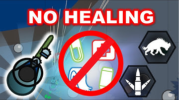 NO HEALS vs MINI-GUN + HACKERS! || No Healing Challenge || Surviv.io