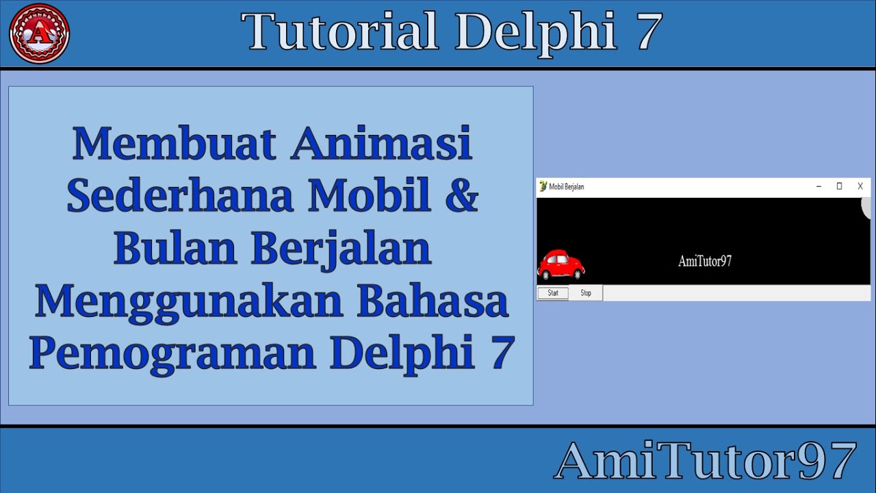 Tutorial Membuat Animasi  Mobil  Bulan Berjalan 