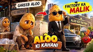Gareeb Aloo Bana Ice Factory Ka Malik 😭🥔 | Emotional 3D Animated Story | Urdu Hindi