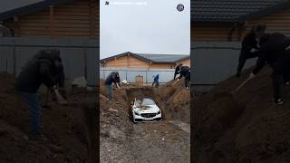 Buried the Car… But Forgot the Friend Inside 😂#shorts