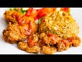 Veggie Fried Rice | Fried Chicken | Fried Shrimp | Salad - Easter Sunday Meal