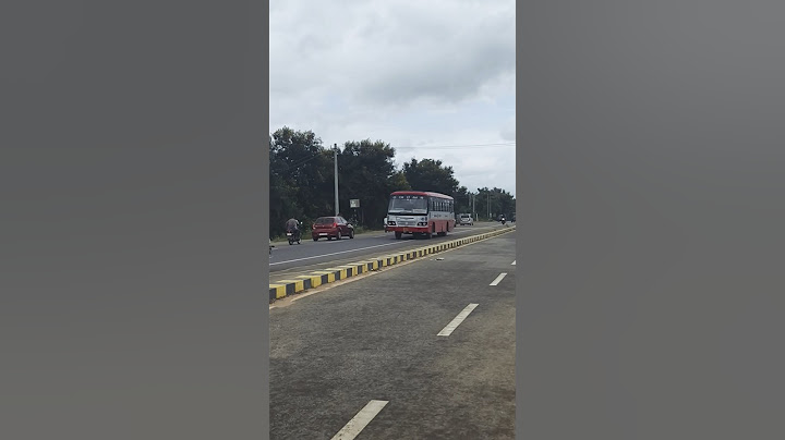 KSRTC bus zooming in gundlupet
