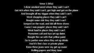 Wiz Khalifa ft. Juicy J - &quot;The Plan&quot; (Lyrics On Screen)