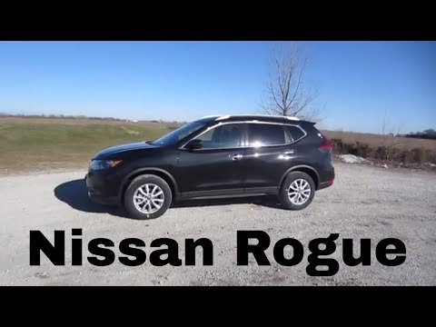 2018-nissan-rogue-sv-//-review,-walk-around,-and-test-drive-//-100-rental-cars