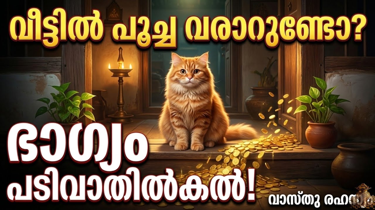 വീട്ടിൽ പൂച്ച വരാറുണ്ടോ? ഭാഗ്യം പടിവാതിൽക്കൽ! | Cat Vastu Tips Malayalam