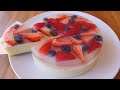 Berry White Chocolate Agar Agar Jelly Cake | No Gelatin