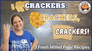 Three Cracker Recipes Honey Graham, Cheddar Cheese, & Er Crackers