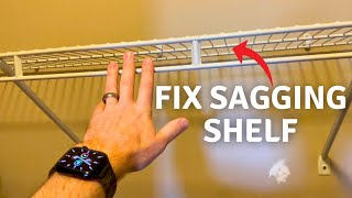 How to Fix a Sagging or Bowing Wire Shelf by BStride DIY 462 views 1 month ago 9 minutes, 58 seconds