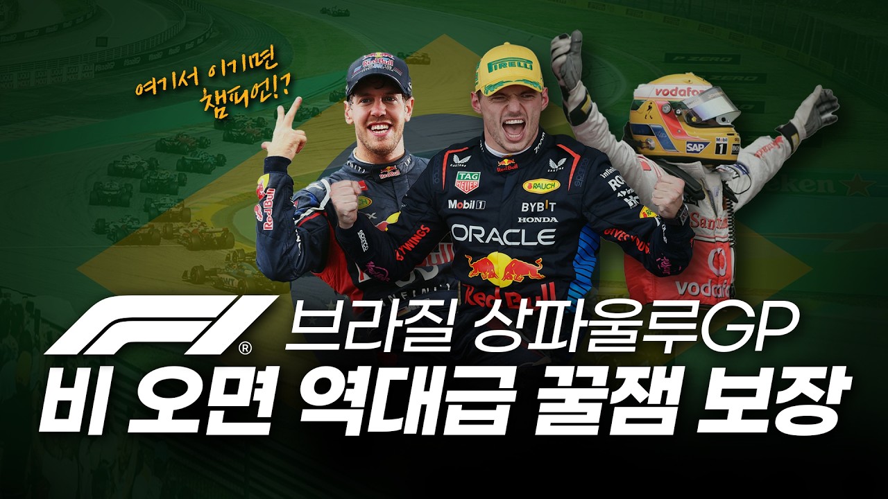 비 오면 역대급 F1 꿀잼 경기 보장! (브라질 상파울루GP 이야기)