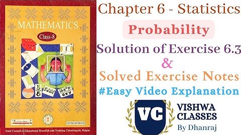 Class 8 | Maths | Chapter 6 | Statistics | Exercise - 6.3 | CG Board | Solved Notes | Easy Video
