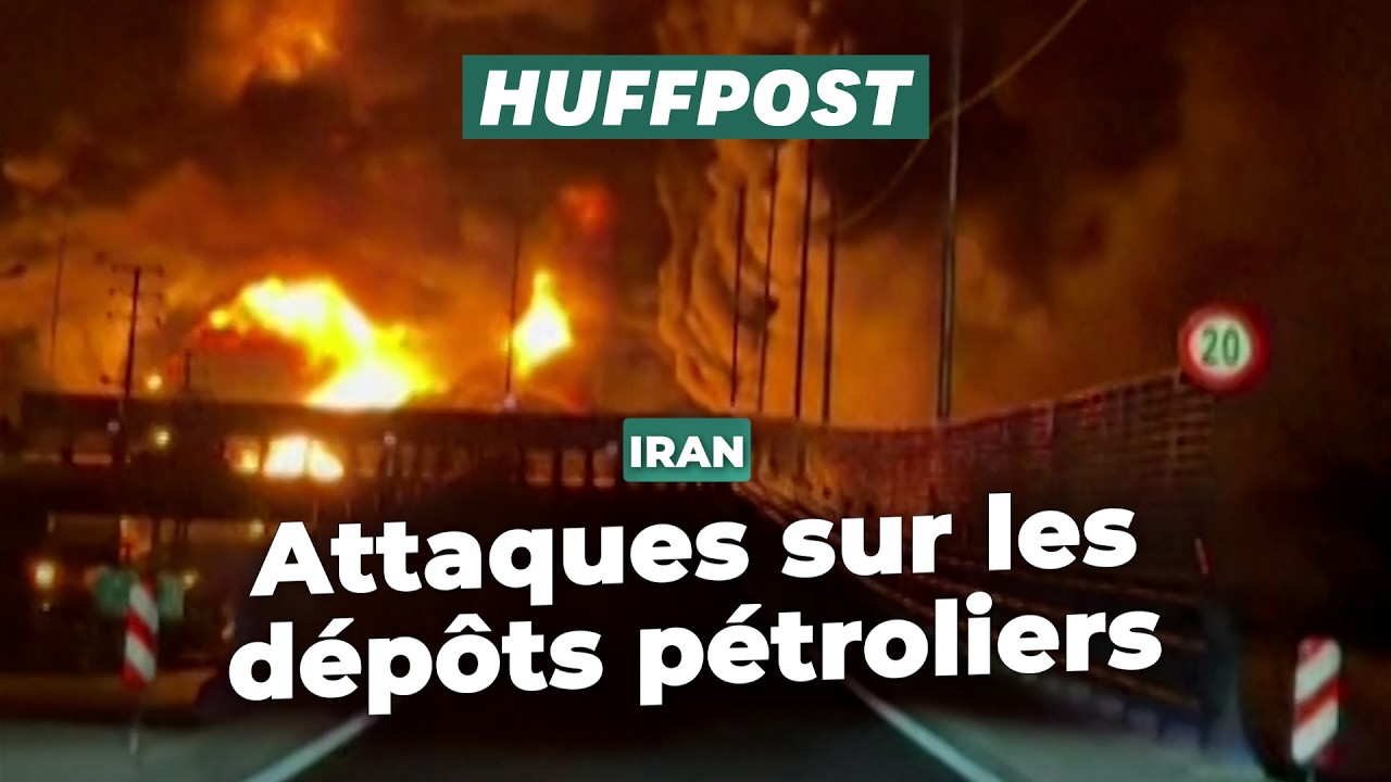 En Iran, les images impressionnantes après des frappes sur des dépôts de pétrole à Téhéran