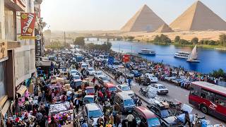 Cairo Egypt 4K Travel Vlog: Car Accident, Museum, Bazaar, Nile Dinner Cruise, Four Seasons Hotel screenshot 3