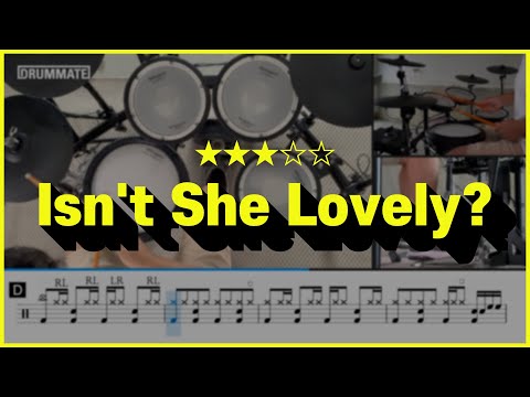 Isn&amp;#39;<strong>t</strong> She Lovely? - Steve Wonder (★★★☆☆) Pop <strong>Drum</strong> Cover