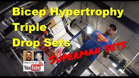 How to Perform a Bicep Curl Triple Drop Set for Hypertrophy