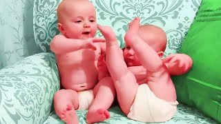 Try Not To Laugh: Cutest Twin Babies Laugh And Playing Together #6 by Lovers Baby 669 views 1 year ago 2 minutes, 37 seconds