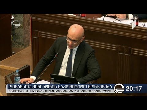 ფინანსთა მინისტრის საკომიტეტო მოხსენება