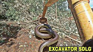 SDLG E6210F excavator clears land for bauxite ore mining in Indonesia || Excavator TV