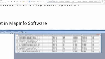 How to Make Tabfile in Mapinfo Software