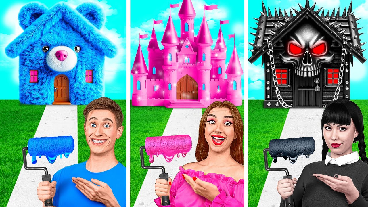 Una Casa De Color Desafío | Ideas de Bromas Locas por Jelly DO Challenge