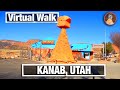 Kanab Utah Walking Tour - Walking Trails for Treadmill - 4k City Walks Virtual Walk