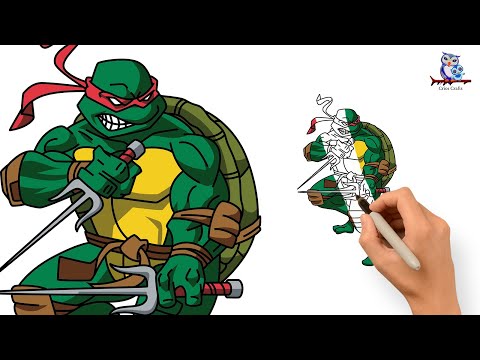 How to Draw Raphael Teenage Mutant Ninja Turtles  Tutorial