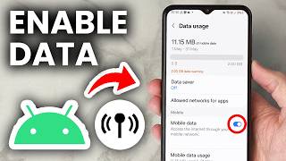 How To Turn On Mobile Data On Android - Step By Step