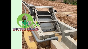 MÁY TÁCH RÁC THÔ HOẠT ĐỘNG TẠI CÔNG TRÌNH XLNT GĂNG TAY Y TẾ - MÔI TRƯỜNG NGUYÊN KHANG