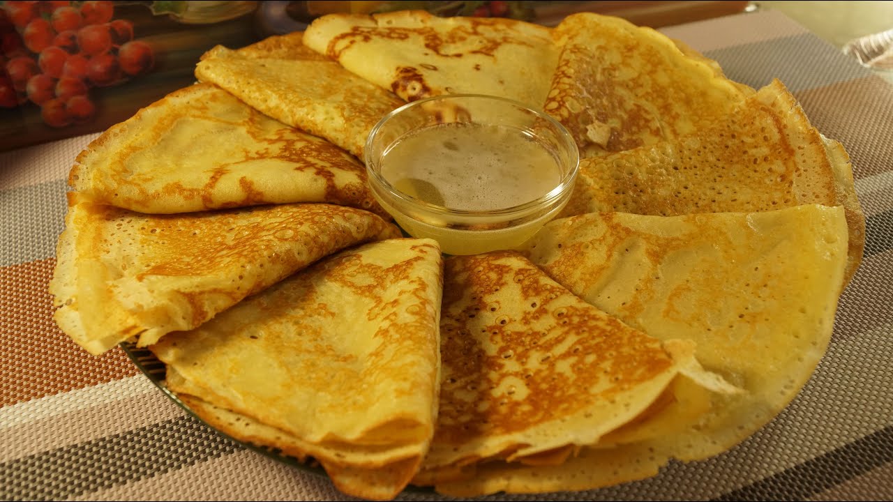 Ажурные блинчики на кефире и молоке .Скоро масленица