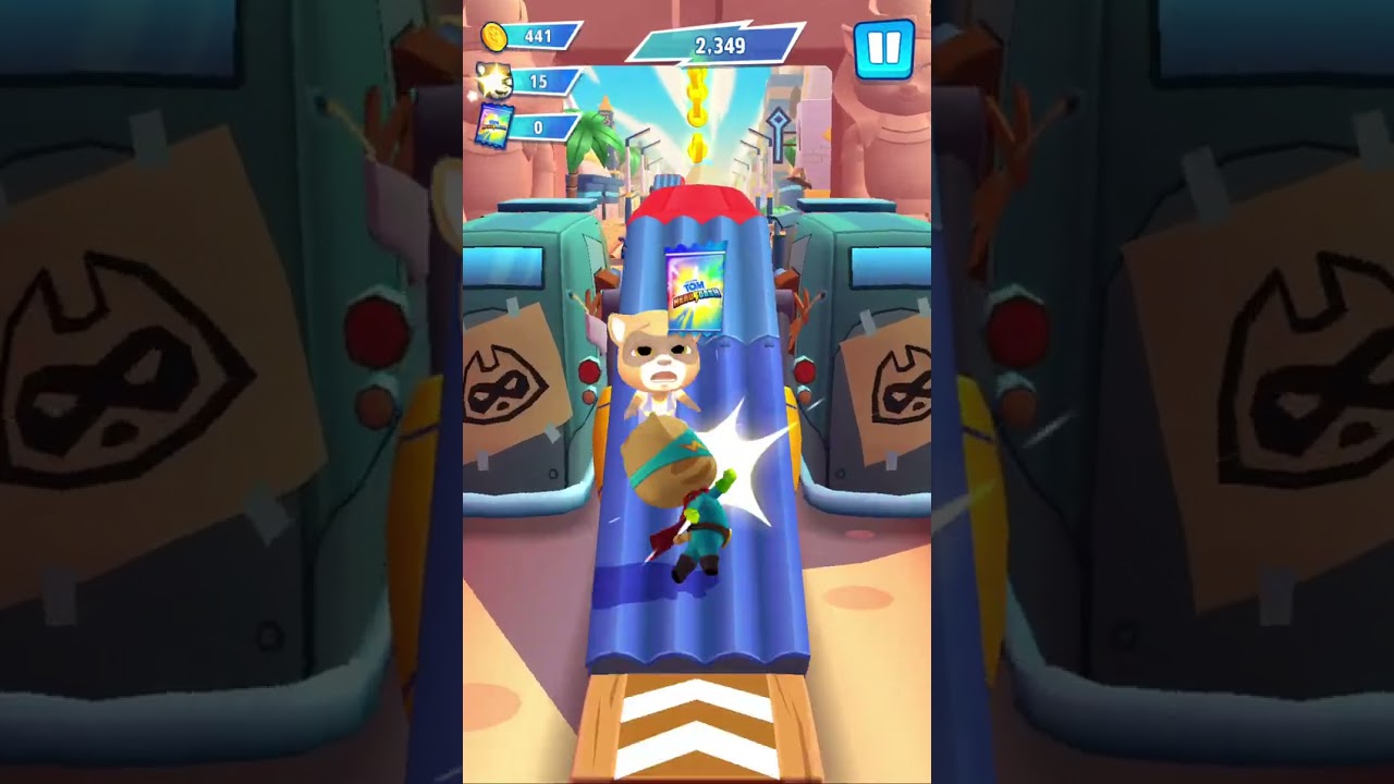 Talking tom hero dash oynadim upgraded 25.5.1.1 10.0404 surum