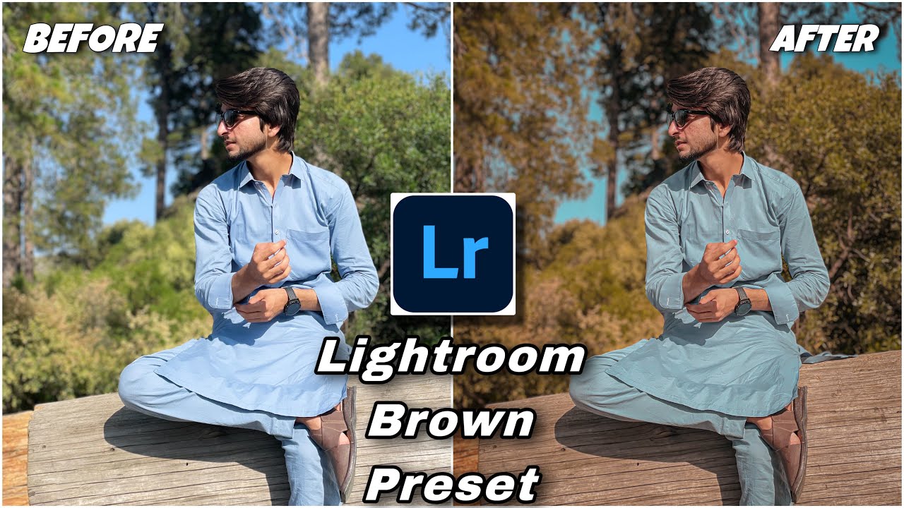 Lightroom brown preset | lightroom free tutorial - YouTube