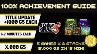 Title Update Guide - 5 Jolly Lobster Interactive - 14,000 GS in * 1-2 Minutes each *