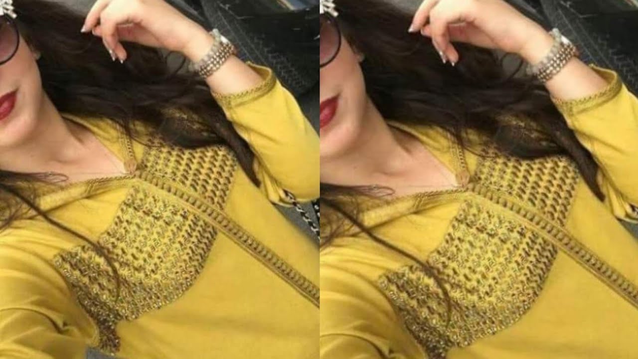 خدمي جلابتك بطرز قشور الحوت منبتة بقصيبات مهرسين كتجي مميزة راقية فاللبسة بشرح سهل ومبسط+دعم القنوات