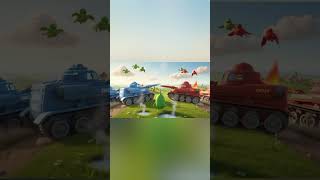 Water vs Fire Tank Battle 💦🔥 | Funny Toy Cartoon for Kids | Pea Pea Word #cartoon