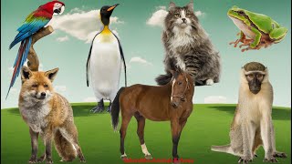 Animal Sounds and Funny Animal Videos: Penguin, Parrot, Fox, Horse, Cat, Monkey - Animal Paradise