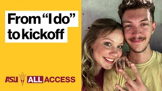 ASU All Access: Sun Devil couple brings their wedding party to the game