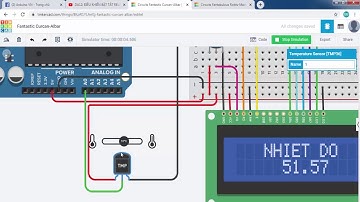 DA35b: LẬP TRÌNH MÔ PHỎNG HIỂN THỊ GIÁ TRỊ NHIỆT ĐỘ LÊN LCD SỬ DỤNG TINKERCAD