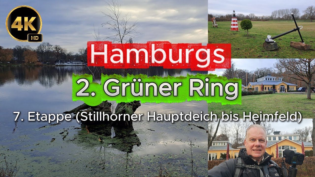 Hamburg - 2. Grüner Ring - 7. Etappe (Stillhorner Hauptdeich bis Heimfeld) - 4K HD