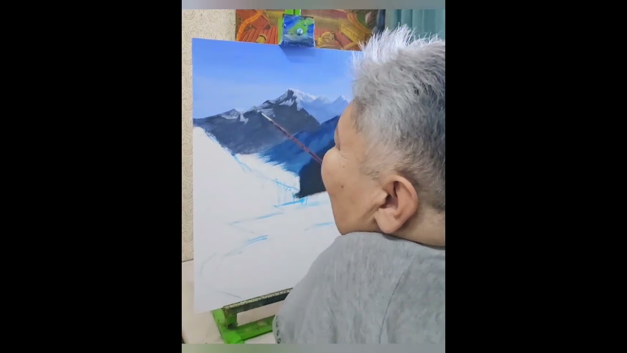 Грунтованный картон, 40+60см, масло.