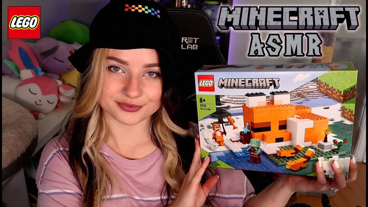 ASMR 🧩 Building my First Lego Set EVER! 🧩 Minecraft Fox Lodge (Sleepy Sounds & Soft Speaking)