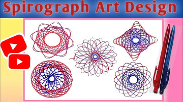 Spirograph Art Design by Saima ✳️📐📏✨⚛
