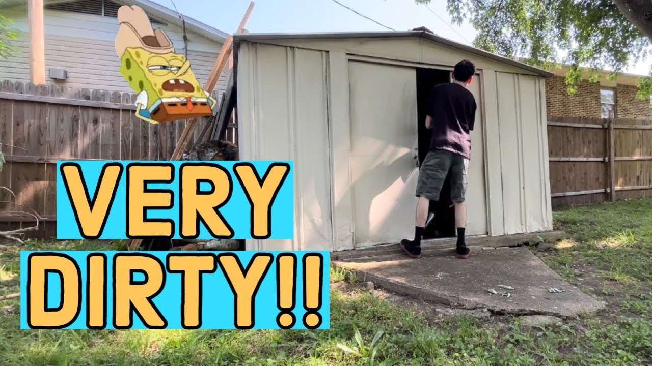 CLEANING MY SHED AND PRESSURE WASHING [ VERY DIRTY ] - YouTube