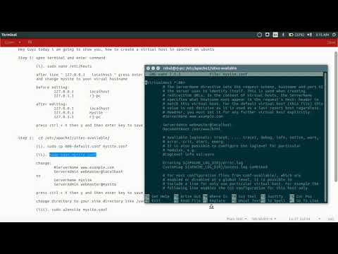 Create vitualhost on apache2 in Ubuntu 14,15,16,17 | No Sound