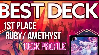 LORCANA Nintendo Swtich Tournament : 1st place Ruby Amethyst control Deck Profile