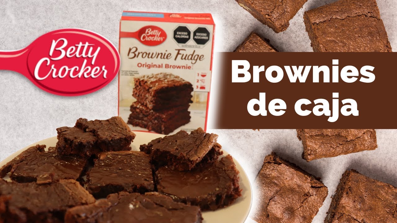 brownie BROWNIE DE CHOCOLATE DE CAJA PASO A PASO - BETTY CROCKER BROWNIE  FUDGE - FÁCIL Y RÁPIDO - YouTube