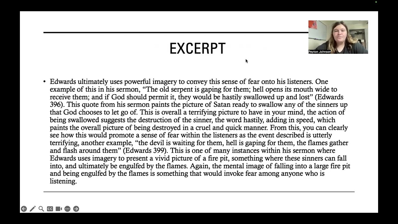 ENG 231 Final Presentation Peyton Johnson