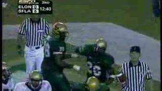 Matt Grothe hits Mike Ford for TD #1 vs Elon