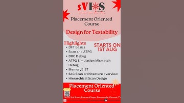 Design For Testability #vlsi#vlsijobs #vlsidesign#vlsitraining#placement#shorts#short